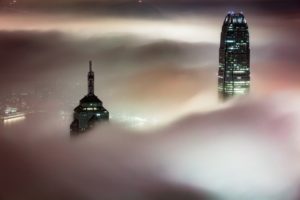 Hong Kong in the clouds